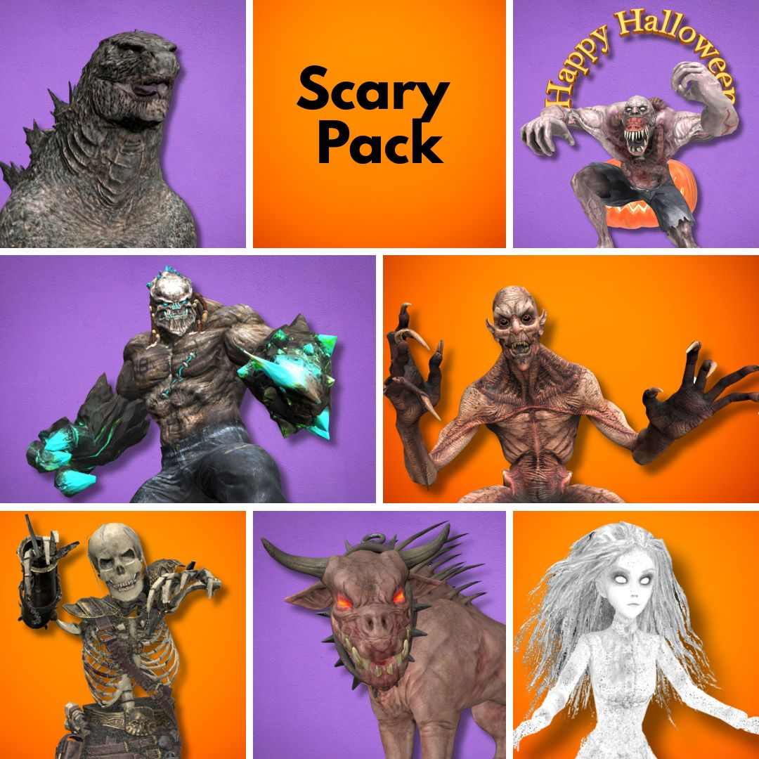 Instant Halloween Fun SCARY Pack from HalloweenAR.com - HalloweenAR