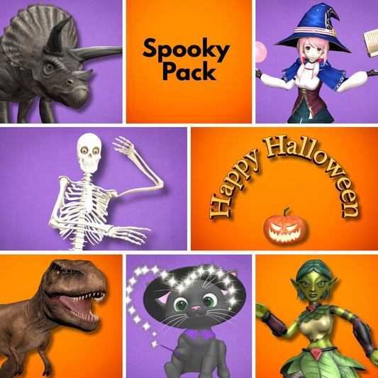 Instant Halloween Fun SPOOKY Pack from HalloweenAR.com - HalloweenAR